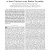 Efficient Non-Planar Routing around Dead Ends in Sparse Topologies using Random Forwarding