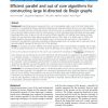 Efficient parallel and out of core algorithms for constructing large bi-directed de Bruijn graphs