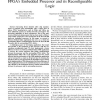 Efficient use of communications between an FPGA's embedded processor and its reconfigurable logic