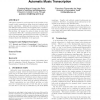 Electronic synthesis using genetic algorithms for automatic music transcription