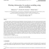 Eliciting information for product modeling using process modeling