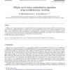 Elliptic curve scalar multiplication algorithm using complementary recoding
