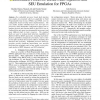 Embedded Processor Based Fault Injection and SEU Emulation for FPGAs