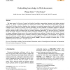Embedding Knowledge in Web Documents