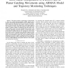 EMG-based Teleoperation of a Robot Arm in Planar Catching Movements using ARMAX Model and Trajectory Monitoring Techniques