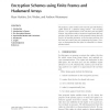 Encryption Schemes using Finite Frames and Hadamard Arrays