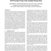 End-to-end congestion control for TCP-friendly flows with variable packet size