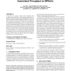 Energy efficient streaming applications with guaranteed throughput on MPSoCs
