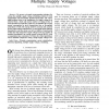 Energy minimization using multiple supply voltages