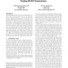 Enhanced error vector magnitude (EVM) measurements for testing WLAN transceivers