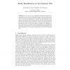 Entity Identification on the Semantic Web