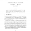 Enumerating split-pair arrangements