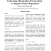 Estimating Illumination Chromaticity via Support Vector Regression