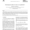 Estimating the number of vertices of a polyhedron