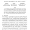 Estimation of network distances using off-line measurements