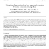 Estimation of parameters in carbon sequestration models from net ecosystem exchange data