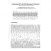 Evaluating CMPs and Their Memory Architecture