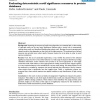 Evaluating deterministic motif significance measures in protein databases