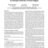 Evaluating similarity measures for emergent semantics of social tagging