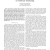 Evaluating the Impact of Software Evolution on Software Clustering