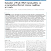 Evaluation of fecal mRNA reproducibility via a marginal transformed mixture modeling approach
