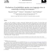 Evaluation of probabilistic queries over imprecise data in constantly-evolving environments