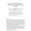 Evidence of Misunderstandings in Tutorial Dialogue and their Impact on Learning