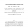 Evolutionary learning of small networks