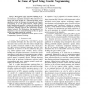 Evolving Adaptive Play for the Game of Spoof Using Genetic Programming