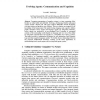 Evolving Agents: Communication and Cognition