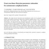 Exact non-linear Bayesian parameter estimation for autonomous compliant motion
