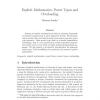 Explicit mathematics: power types and overloading