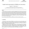Explicit matrix representation for NURBS curves and surfaces