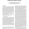 Exploiting program dependencies for scalable multiple-path symbolic execution