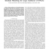 Exploiting Symmetries to Speed Up SAT-Based Boolean Matching for Logic Synthesis of FPGAs