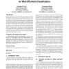 Exploring social annotations for web document classification