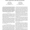 Expression training for complex emotions using facial expressions and head movements