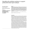 Extending the attribute explorer to support professional team-sport analysis