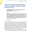 Extension of Object-Oriented Software Testing Techniques to Agent Oriented Software Testing