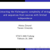 Extracting the Kolmogorov Complexity of Strings and Sequences from Sources with Limited Independence