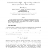 Extremal Subsets of {1, ..., n} Avoiding Solutions to Linear Equations in Three Variables