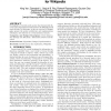 Facetedpedia: enabling query-dependent faceted search for wikipedia
