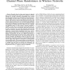 Fast and scalable secret key generation exploiting channel phase randomness in wireless networks