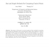 Fast and Simple Methods For Computing Control Points