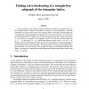 Finding a five bicolouring of a triangle-free subgraph of the triangular lattice