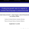 Finding the Growth Rate of a Regular or Context-Free Language in Polynomial Time