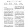 First symposium on the Personal Web