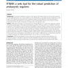 FITBAR: a web tool for the robust prediction of prokaryotic regulons