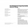 Five strategies for supporting healthy behavior change