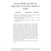 Formal Model and DSL for Separation of Concerns based on Views